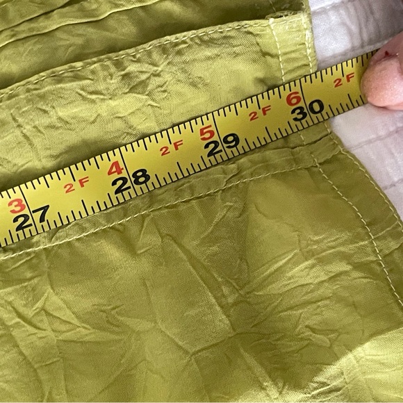 JOHNNY WAS Green Embroidered Sheer Silk Blouse M - Picture 13 of 13